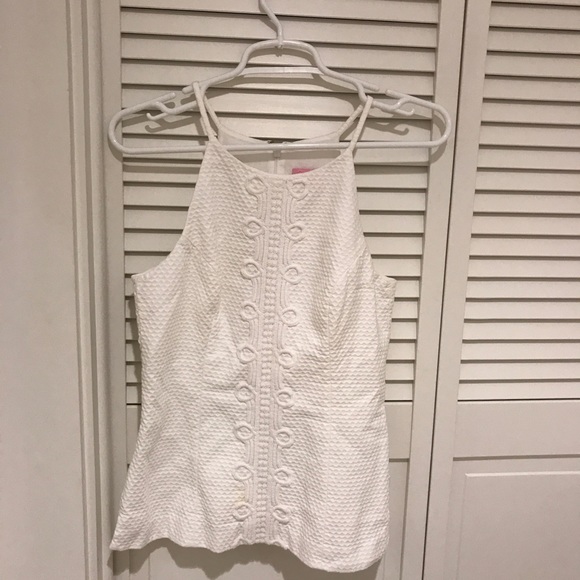 Lilly Pulitzer Annabelle Top White - Picture 2 of 3